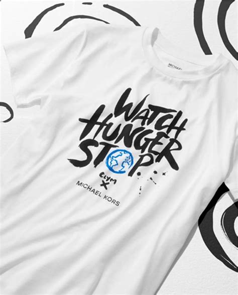 michael kors watch hunger stop t shirt price|Michael Kors world hunger watch.